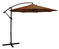 Deals On Out Door 10ft Deck Patio Umbrella Off Set Tilt Cantilever Hanging Canopy Brown Compare Prices Shop Online Pricecheck