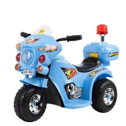 4AKID Jeronimo Siren Police Bike For Children - Blue