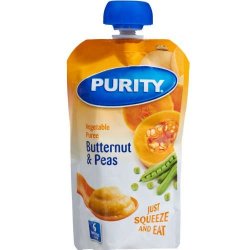 Purity 110ml Butternut & Peas Puree