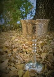 Pentagram Pentacle Chalice With Celtic Knots Ritual Cup Chalice Goblet Altar Pagan Witch Wicca Druid