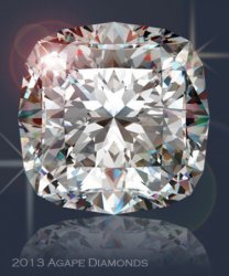 Better Than Moissanite- 2.50ct. 7 Mm Cushion Cut Diamond Simulate - Finest Visual Diamond Simulates
