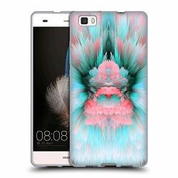 Official Haroulita 3D Flower Abstract Glitch 4 Soft Gel Case Compatible For Huawei P8LITE ALE-L21