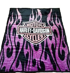 Empire Home Fashion Harley Davidson Blanket New Mink Queen Size Double Side Plush Reversible Flames Purple Eagle Prices Shop Deals Online Pricecheck