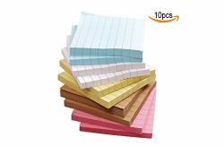 Colorful Sticky Notes Self Sticky Notes Lined 10 Pads pack 3X3INCH 80 Sheets pad 5 Colors