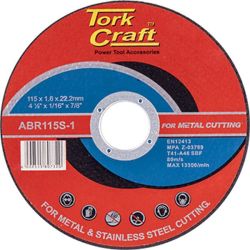 Cutting Disc Metal Amp Ss 115X1.6X22.2 Mm - 8 Pack