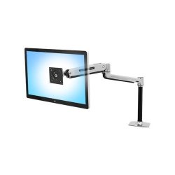 LX Ergotron Sit-stand Desk Mount Lcd Arm - Mounting Kit Pole Vesa Adapter Sit-stand Arm Desk Clamp Base Grommet-mount Base For Lcd