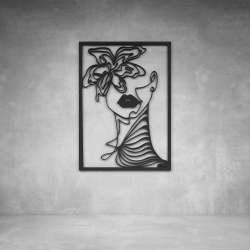 Lady Blossom Wall Art - 1500 X 1000 X 20 Matt Gold Indoor