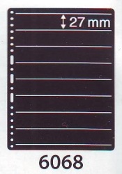 Prinz System 'hagner' Cardboard Pages 8-strip Pack Of 10 - 27mm H X 190mm W Ref 6068
