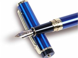 Dryden Luxury Fountain Pen Mysterious Blue Modern Classic Limited Edition Executive Fountain Pens Set Vintage Pens Collection Business Gift Pen Calligraphy Ink Refill Converter