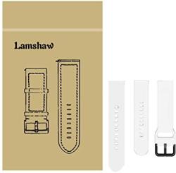 For Garmin Approach S40 Band Lamshaw Soft Waterproof Silicone Sport Watch Strap Replacement For Garmin Approach S40 Stylish Gps Golf Smartwatch Size Set-l+s-white