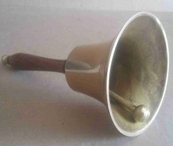 Hand Bell School Bell Solid Brass