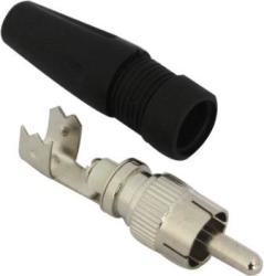 Rca Male Solderless Connector With Boot 10 Per Packet