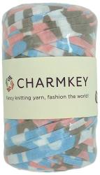 Charmkey Camouflage Print Yarn 6 Super Chunky Natural Soft Cotton Blend Ribbon T Shirt Yarn Elastic Knitting Cloth Fabric For Bags Cushion Diy Handicr