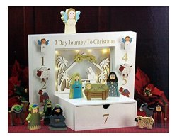 Three Kings Gifts The Original Gifts Ofchristmas 7 Day Journey To Christmas Children's Interactive Wood Block Nativity 12 Piece Set