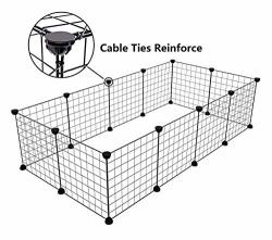 Tespo Wire Storage Cubes Modular Shelving Unit Diy Metal Grid Closet Organizer System Bookcase Cabinet 6 Cubes