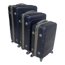 Acesa Hard Shell Suitcase Tno-type Set 3 Piece - Navy