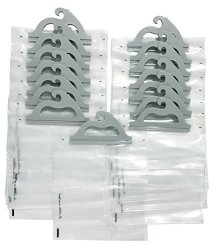 Hanging Storage Bags 15-PACK Of 10 X 12.5-INCH Clear Plastic Bags For Classroom Library And Pharmacy Use
