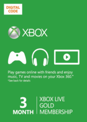 Xbox Live Gold 3 Month Membership Fast Email