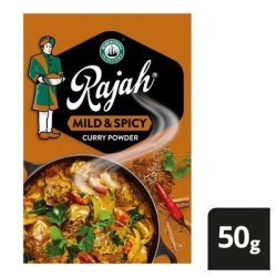Rajah Mild & Spicy Curry Powder 50G