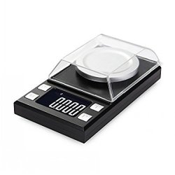 Digital Milligram Scale Reloading Jewelry Scale Digital Weight With Calibration Weights Tweezers And Weighing Pans 50 0.001G