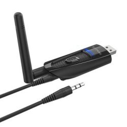 Wendry Bluetooth Transmitter,2in1 Bluetooth Transmitter Receiver,3.5mm Stereo Music Audio Cable,Dongle V4.2 Adapter for TV,with Satble Signal