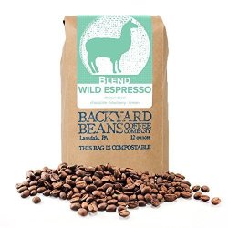 Backyard Beans Roast Coffee Beans - Wild Espresso - Medium Roast Coffee Blend - Specialty Grade Blend Of Latin American & Ethiopian Coffee Beans