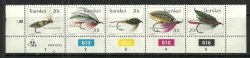 Transkei - 1983 Fishing Flies - 4th Set Of The Series Strip Of 5 Mnh
