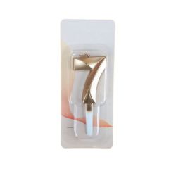 Golden Birthday Candle - Number 7