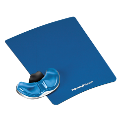 Fellowes Health-v Crystal Gliding Palm Support Blue