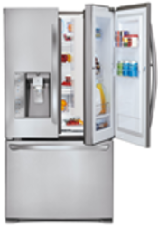 LG 694L Door-in-door & French Door Fridge Freezer Plus Free Microwave - GR-J268LSJV + MH8042GM
