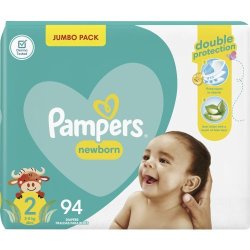 Pampers Baby Dry Nappies Jumbo Pack Size 2 94'S