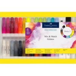 Faber-Castell Gelatos Dolce 2 Mix & Match Water Soluble Crayons Gift Set 33 Pieces