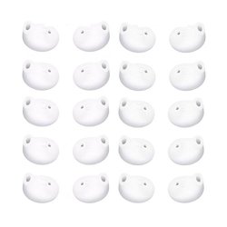 Alonea 10 Pairs Replacement Eargels Buds For Samsung Galaxy S7 S6 Edge Earphones Earbud White