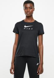 Nike Run Short Sleeve Top - Black