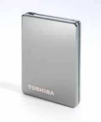 Toshiba Store Steel 1.8 Inch 250GB USB External Hard Drive - Silver