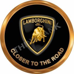 Closer Lamborghini - To The Road - Classic Round Metal Sign