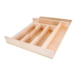 Hardware Resources DO14 Drawer Organizer And Cutlery Tray Maple
