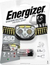 Energizer Vision Ultra Headlight 450 Lumens Includes 3X Aaa