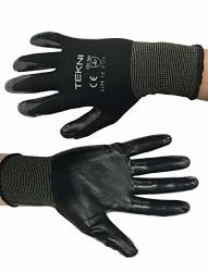 Size XL 3 PACK Ambitex Micro-Foam Nitrile Coated Nylon Work Hand Wrist Gloves 