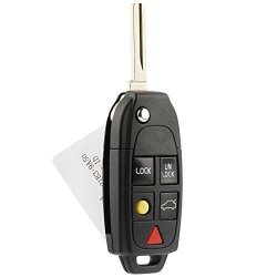 Deals on Flip Key Fob Keyless Entry Remote Fits Volvo C30 C70 S40