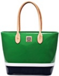 Polo Carousel Green Tote Handbag