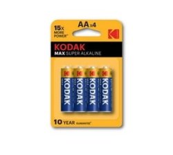 Kodak Max Super Alkaline Batteries Aa 4PACK