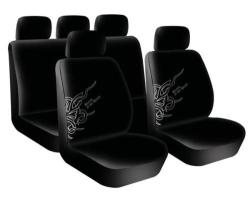 9 Piece Seat Cover Set - Tribal - Black