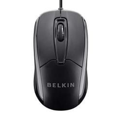 Belkin 3-BUTTON Wired USB Optical Mouse With 5-FOOT Cord Compatible With Pcs Macs Desktops And Laptops