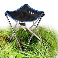 Folding Camp Chair Portable Lightweight Broadband Mesh Quad Chair Folding Foldable Aluminum Quad Chairs Stool Seat For Beach Fishing Backpacking Outdoor Festivals Includes Wide