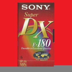 VHS Blank Tape Sony E-180