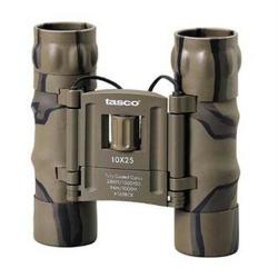 Tasco Essentials 168bcrd 10x 25mm Binocular - Brown Camoflauge
