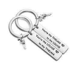 Myospark Thelma And Louise Keychain Set Best Friends Keychains Moving Away Gift Friendship Jewelry Thelma Louise