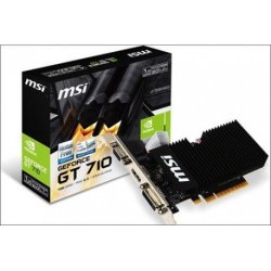Msi Geforce GT 710 Directx 12 GT 710 1GD3H Lp 1GB 64-BIT DDR3 PCI Express 2.0 X16 Hdcp Ready Low Profile Graphics Card
