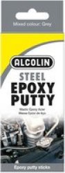 Alcolin 2 X 60G Epoxy Putty Steel
